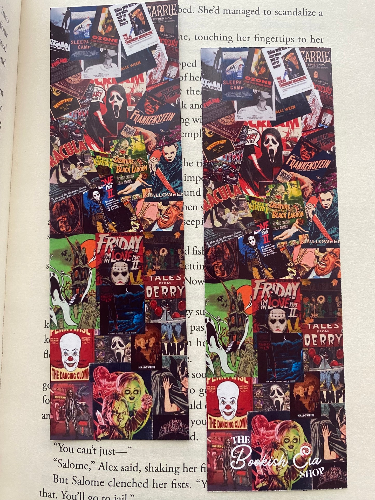 Vintage Horror Movie Bookmark