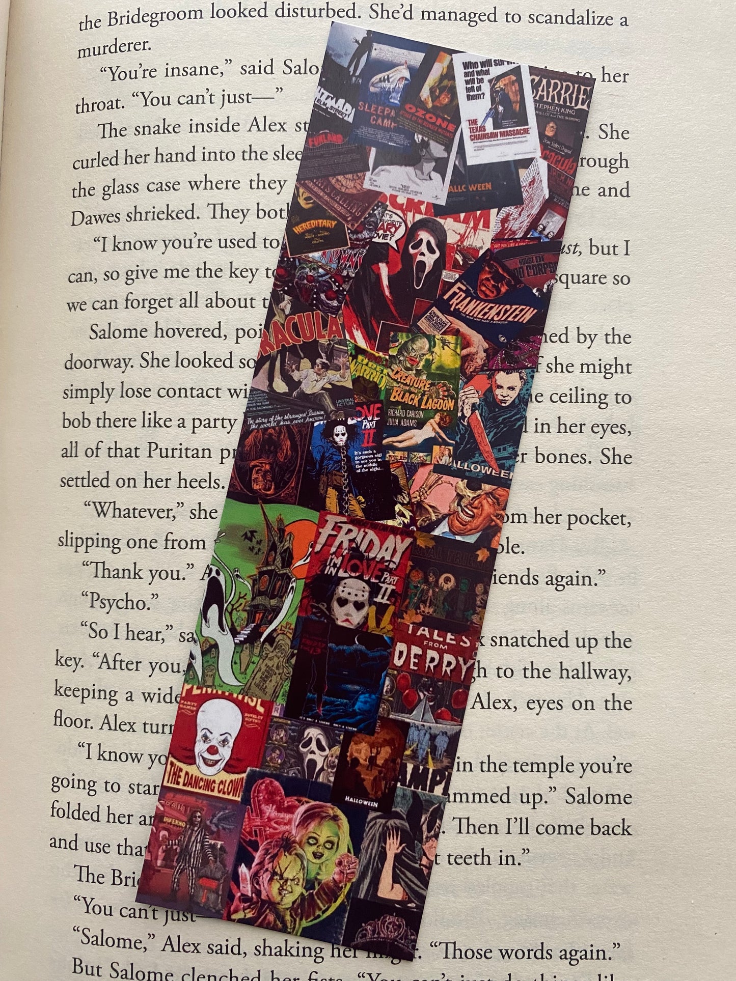 Vintage Horror Movie Bookmark