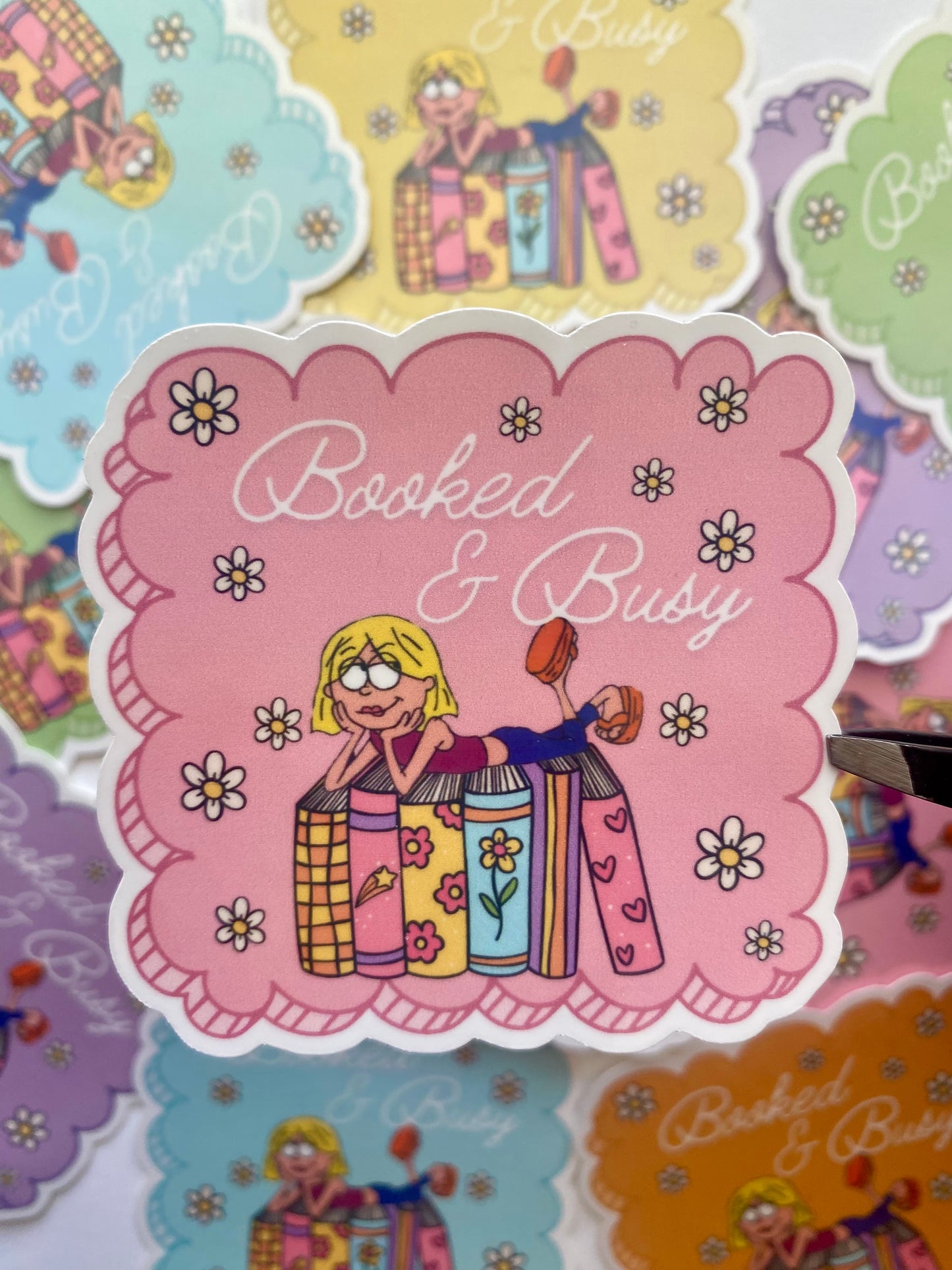 Booked & Busy Stickers