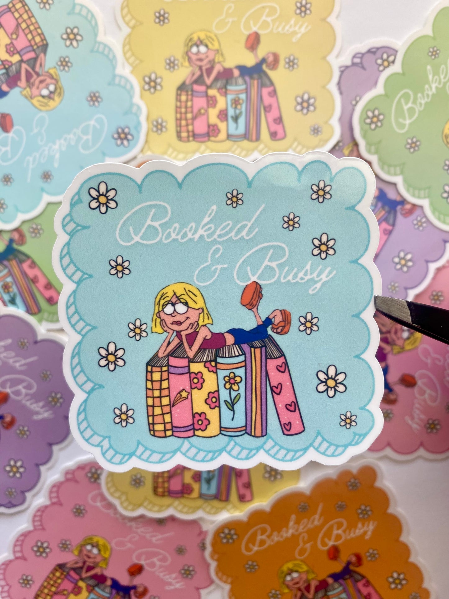 Booked & Busy Stickers