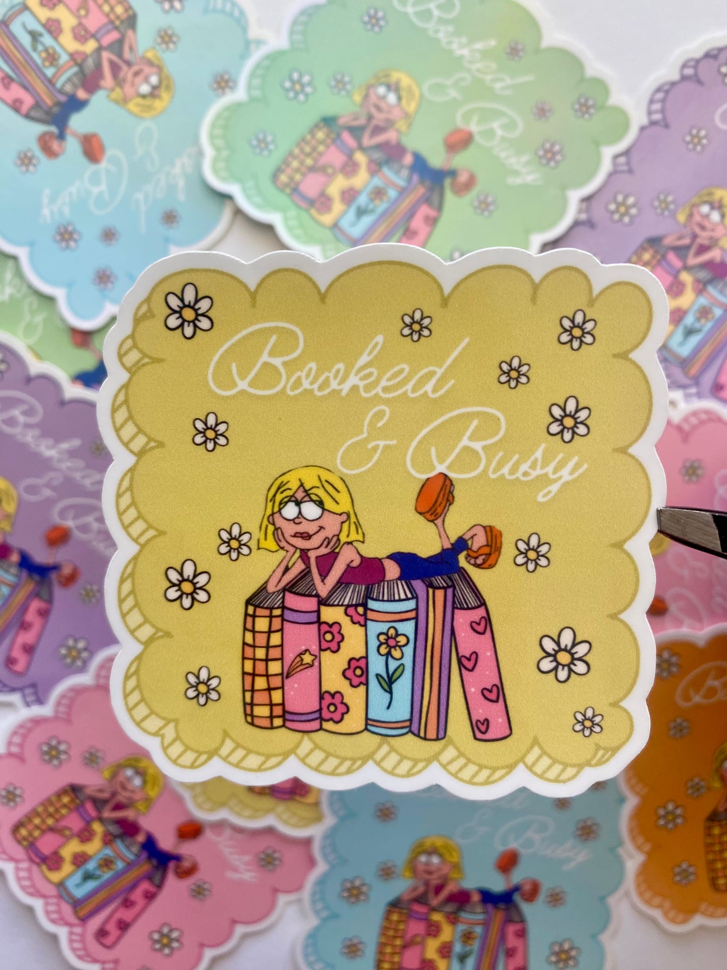 Booked & Busy Stickers
