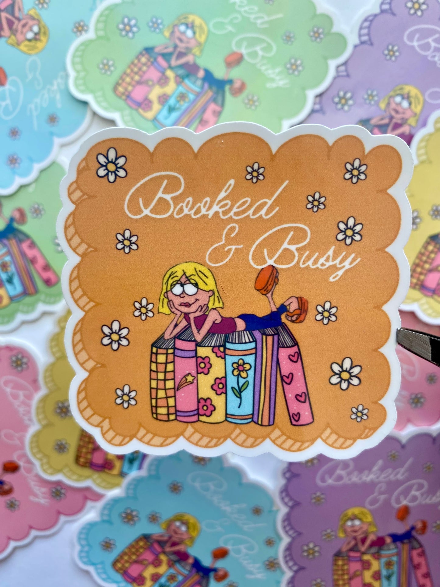 Booked & Busy Stickers