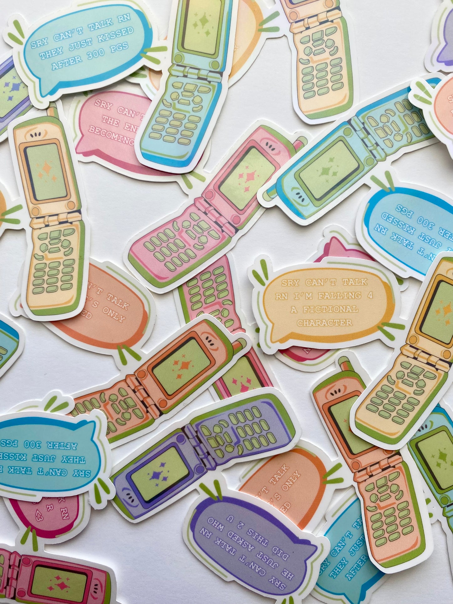Retro Flip Phone Trope Stickers
