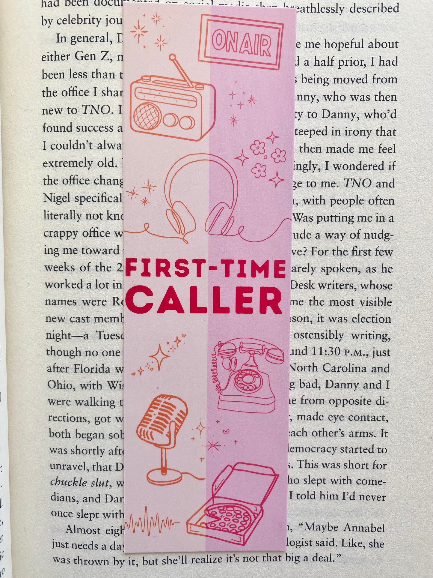 First Time Caller Inspired Bookmark