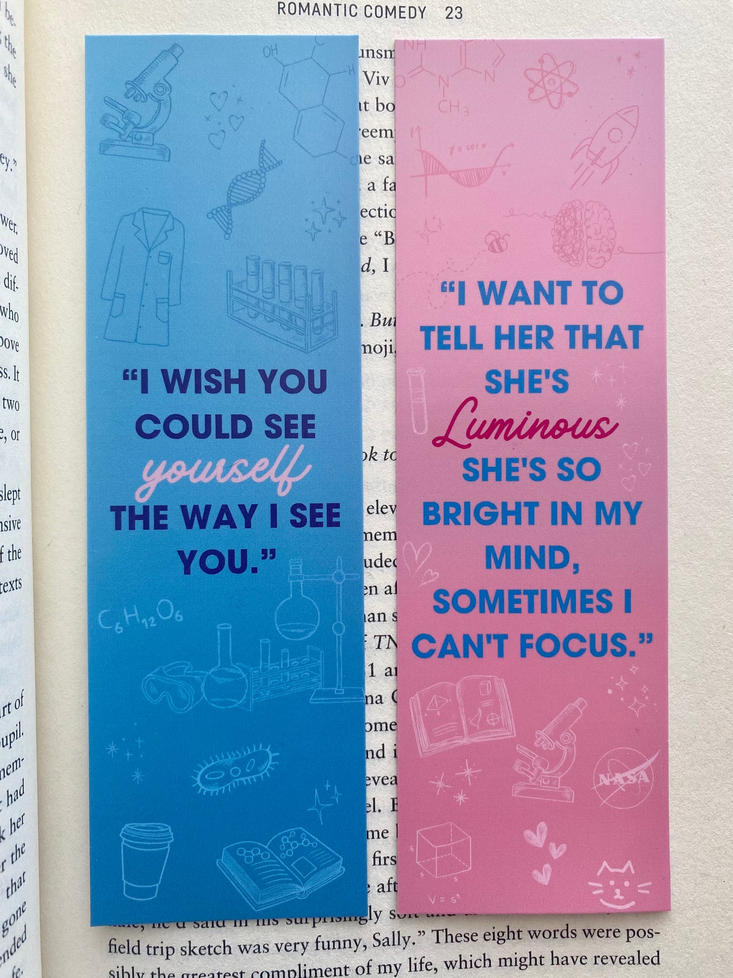 STEM-inist Romance Bookmarks