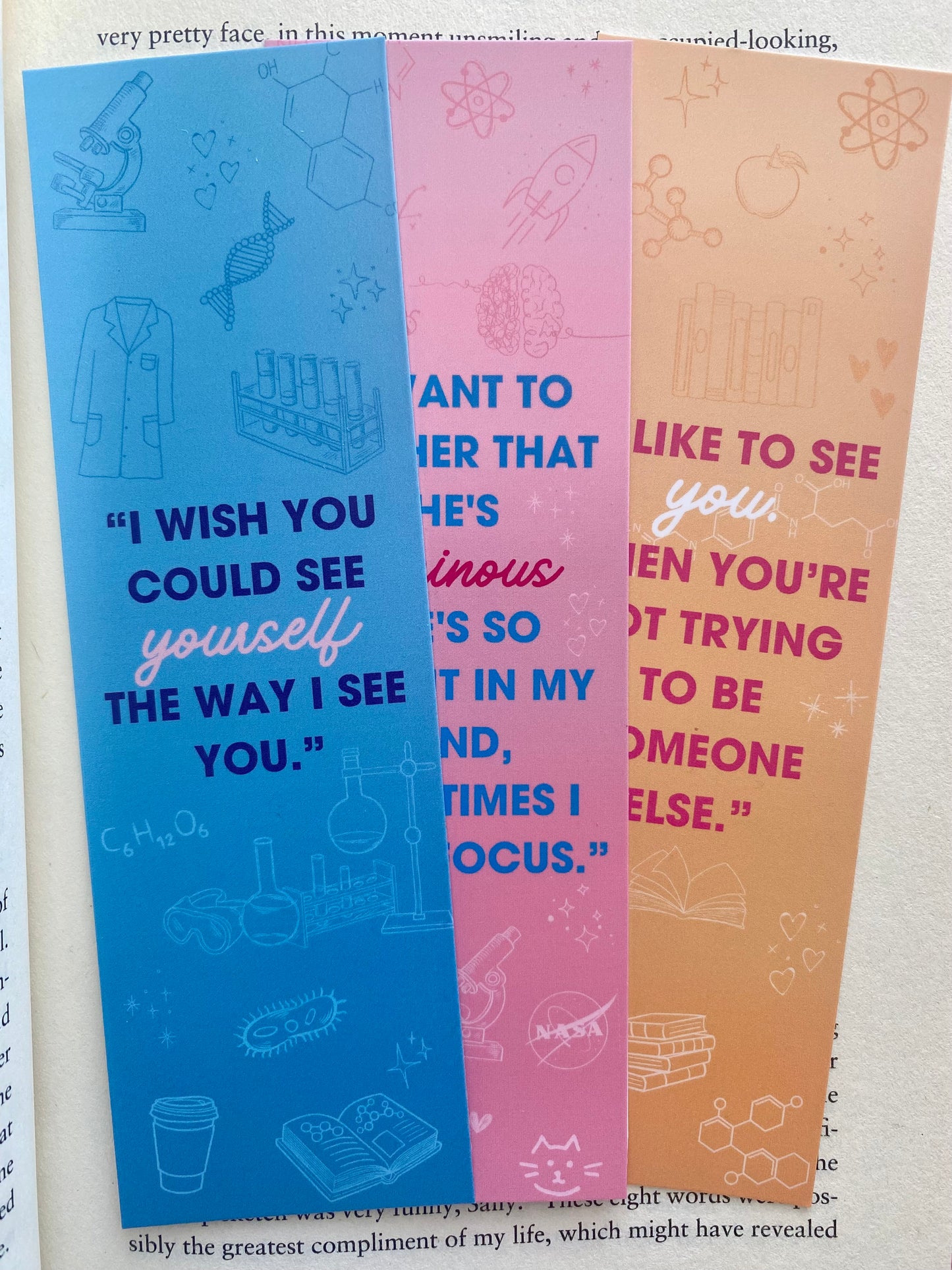 STEM-inist Romance Bookmarks