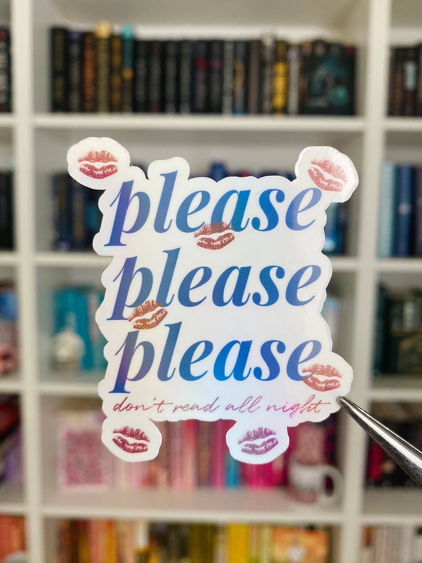Bookish Sabrina Carpenter please please please sticker