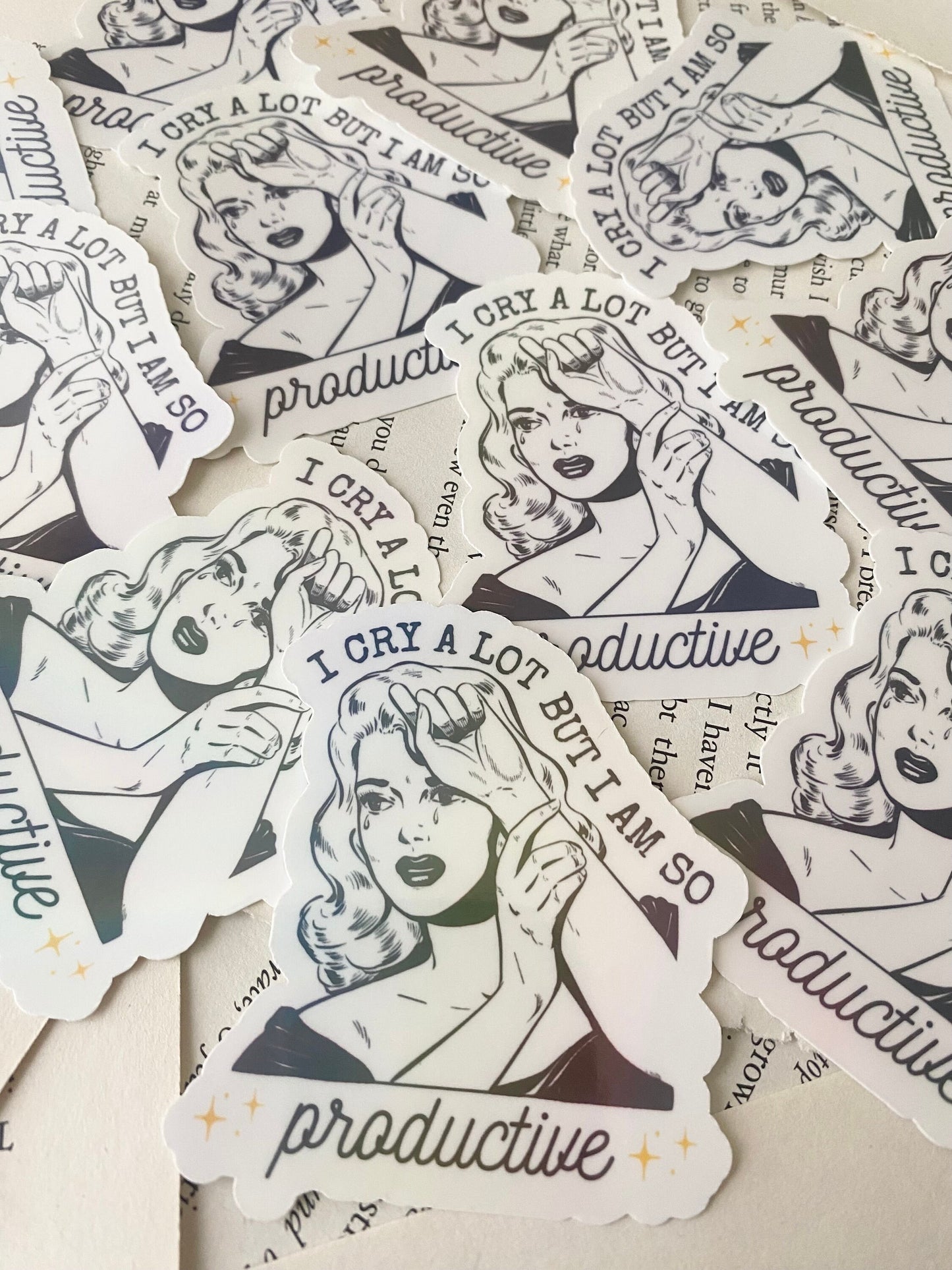 I Cry a Lot Sticker