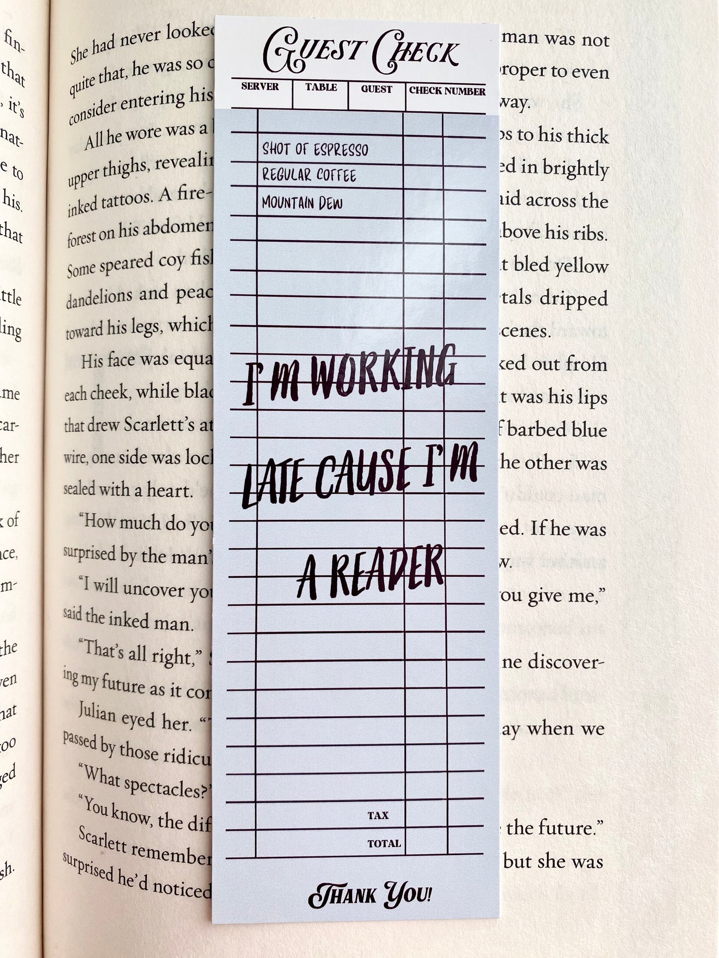 I'm Working Late Bookmark