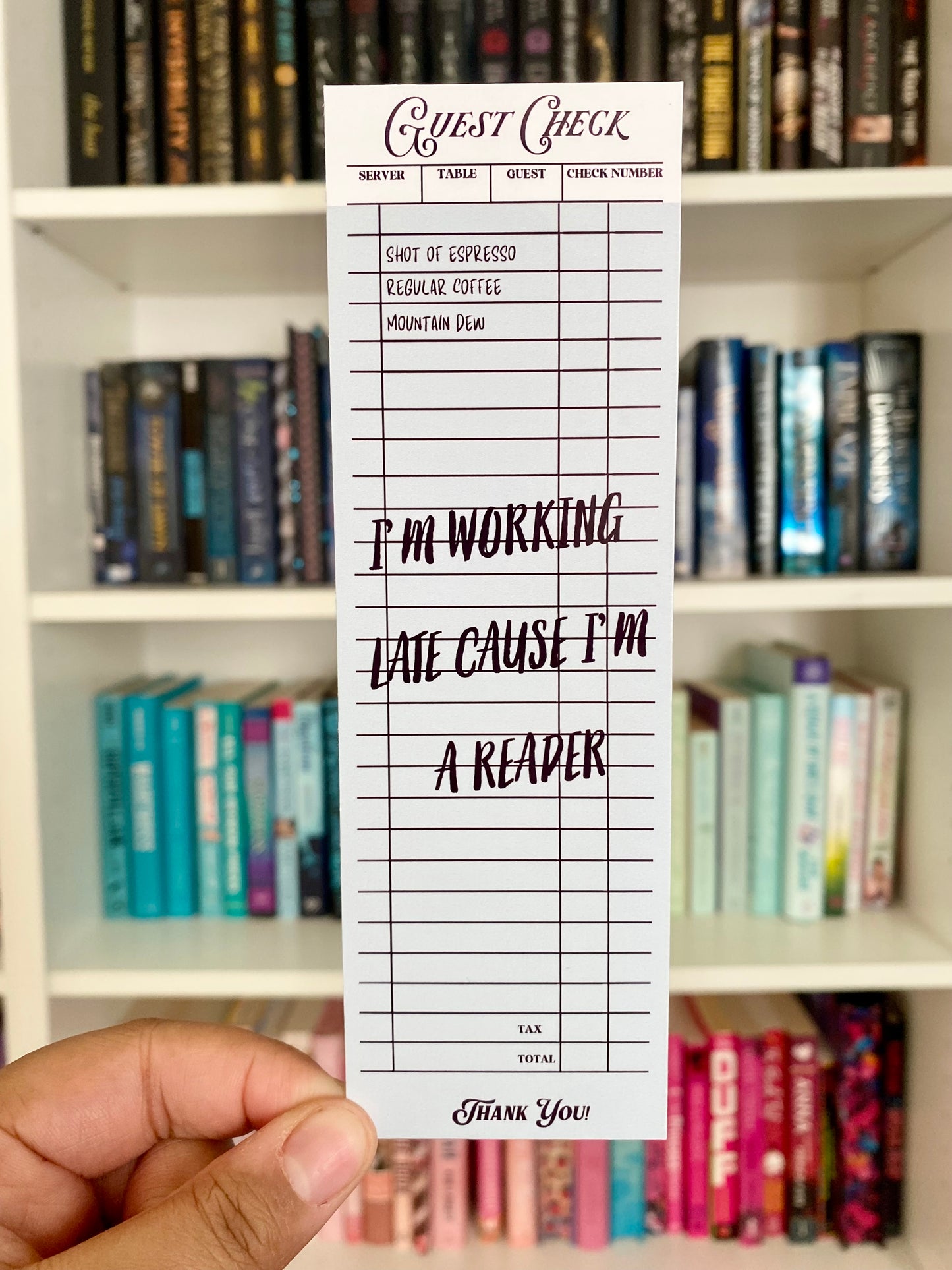 I'm Working Late Bookmark