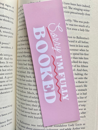 Sorry, I'm Fully Booked Bookmark