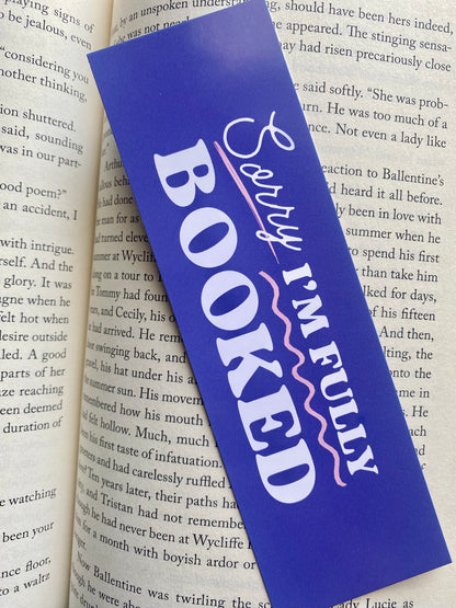 Sorry, I'm Fully Booked Bookmark