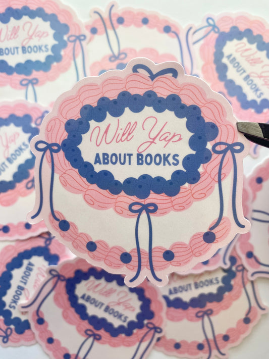 Will Yap About Books Sticker