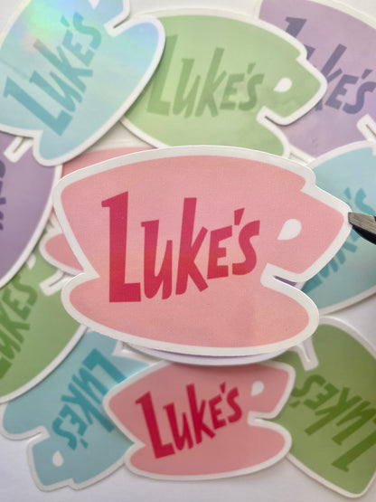Luke's Cup Sticker