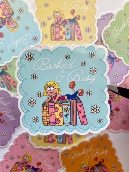 Booked & Busy Stickers