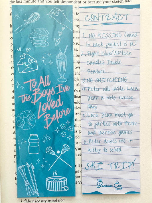 To All the Boys I've Loved Before Inspired Bookmark