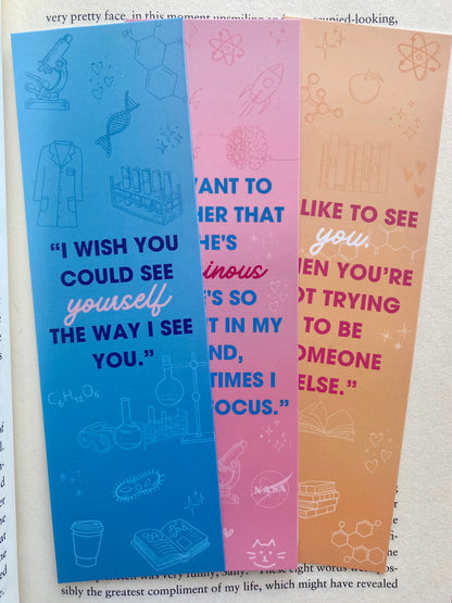 STEM-inist Romance Bookmarks