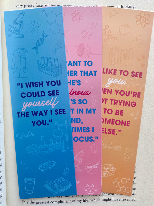 STEM-inist Romance Bookmarks