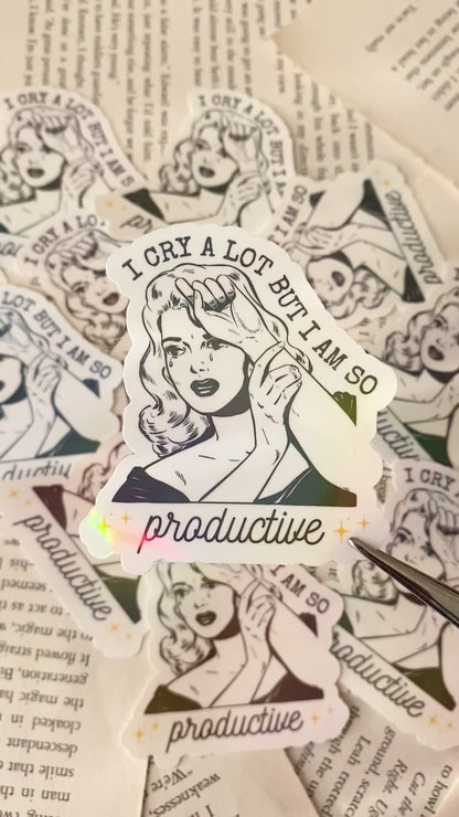 I Cry a Lot Sticker